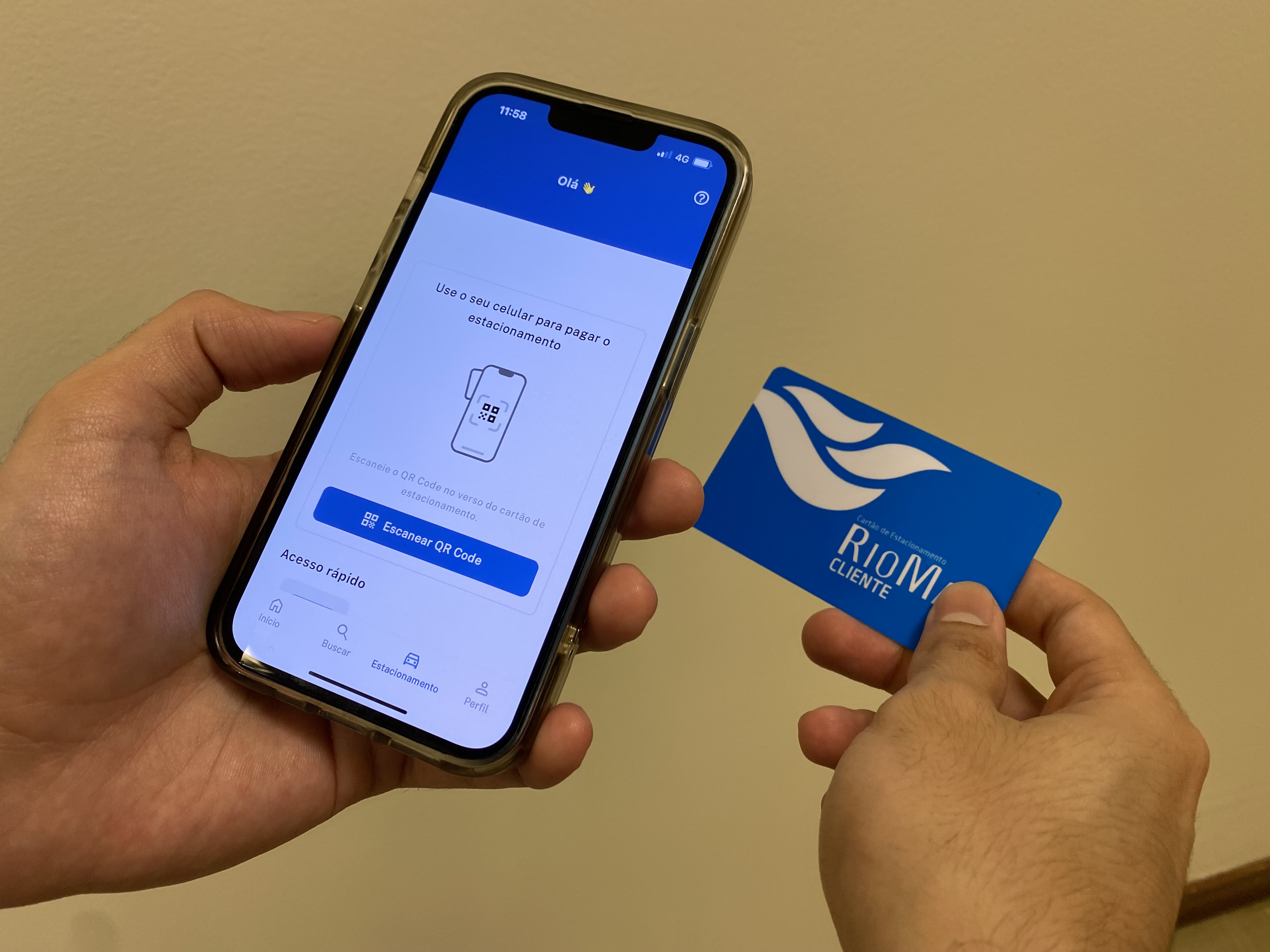 Pagamento pelo App